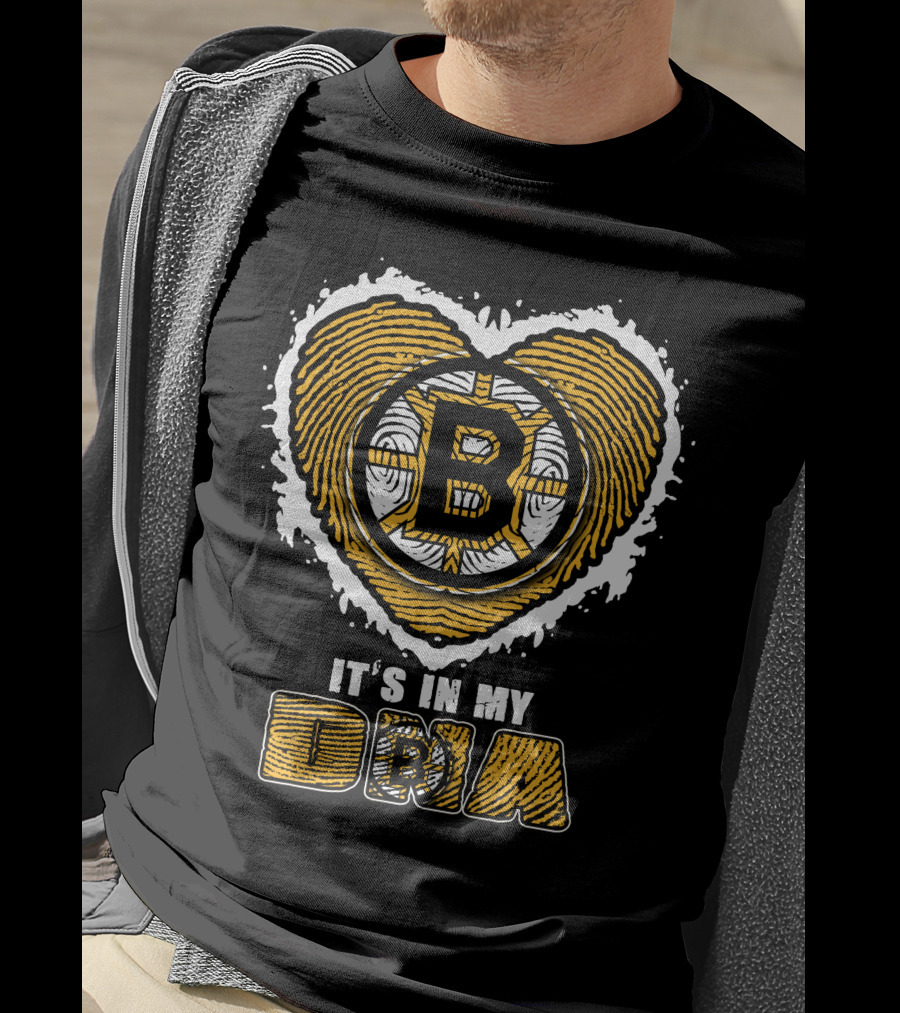 It's In My Dna Boston Bruins Heart T-Shirt