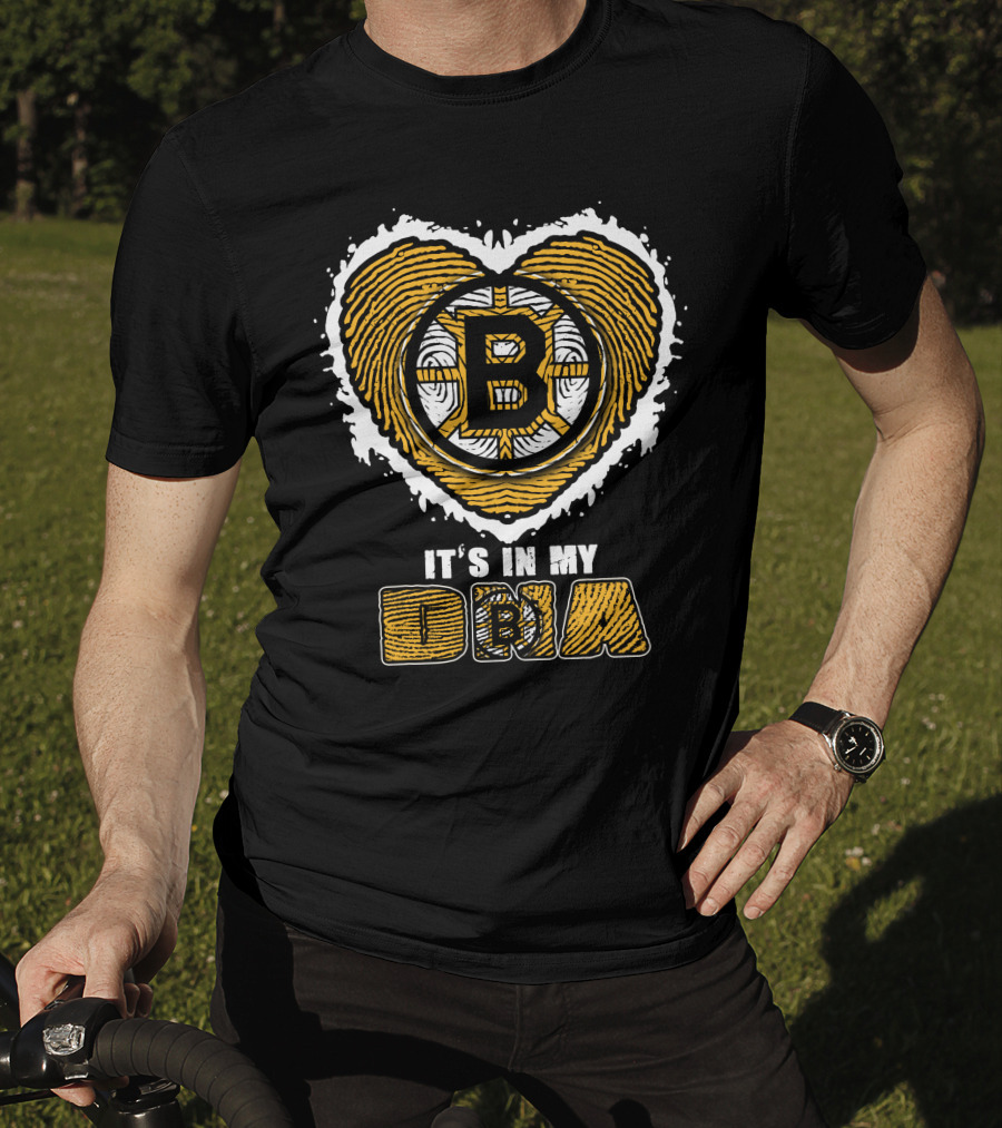 It's In My Dna Boston Bruins Heart T-Shirt