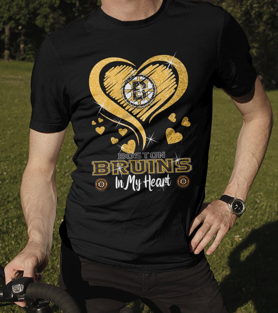 Boston Bruins Heart Logo In My Heart T-Shirt