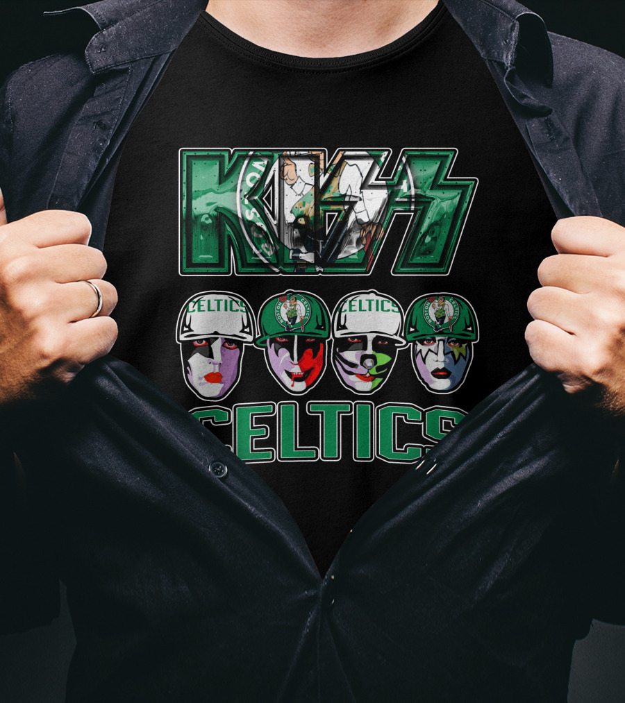 Kiss Celtics Boston Face Paint T-Shirt