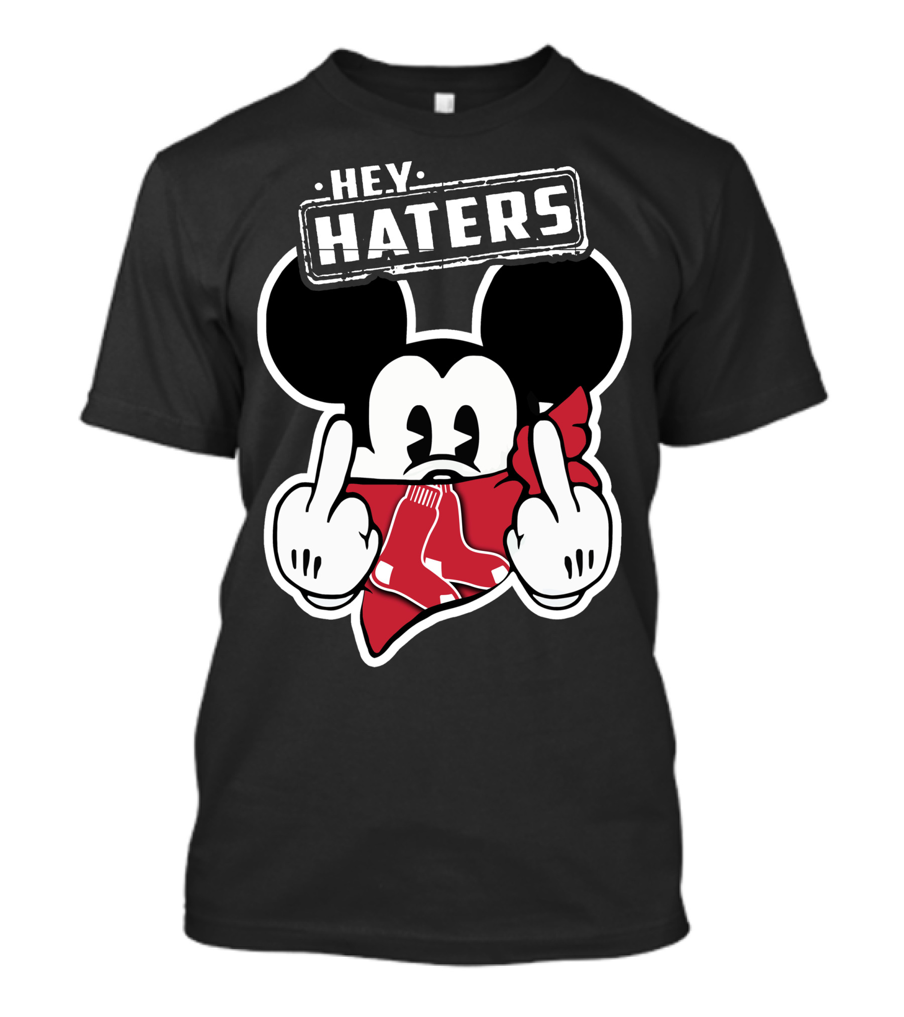 HEY HATERS Mickey Boston Red Sox T-Shirt
