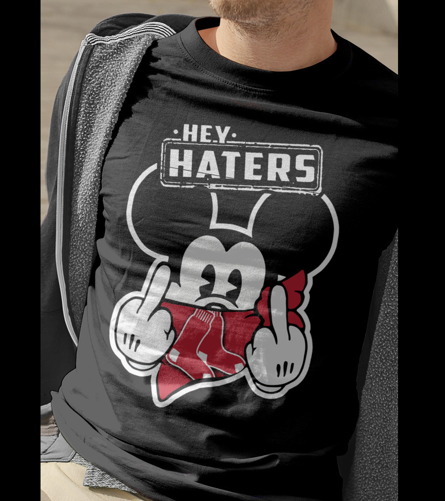 HEY HATERS Mickey Boston Red Sox T-Shirt