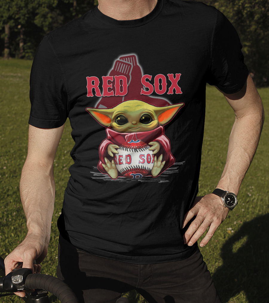 Yoda Red Sox Baseball Boston Fan Art Collaboration T-Shirt