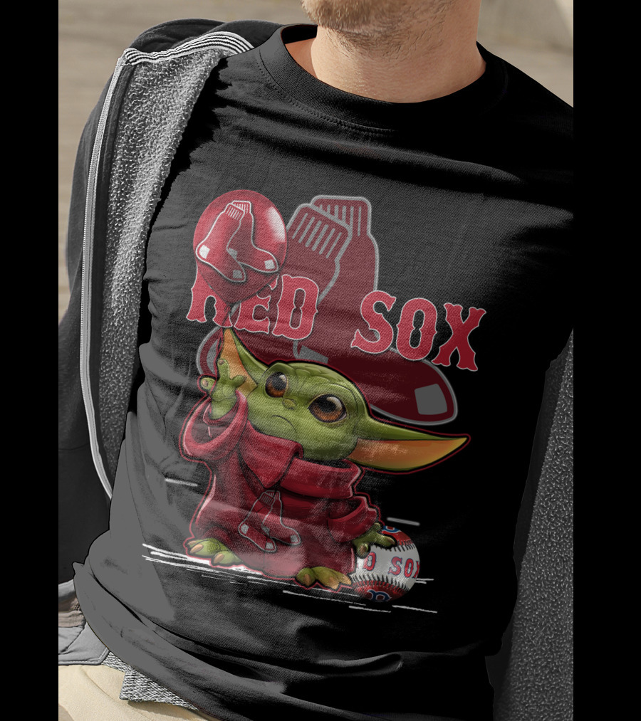 Baby Yoda Red Sox Baseball Magic T-Shirt