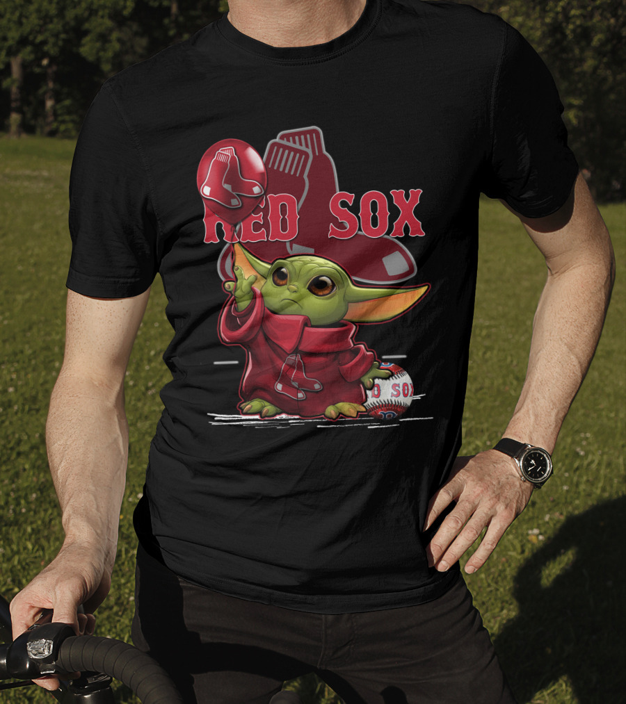 Baby Yoda Red Sox Baseball Magic T-Shirt
