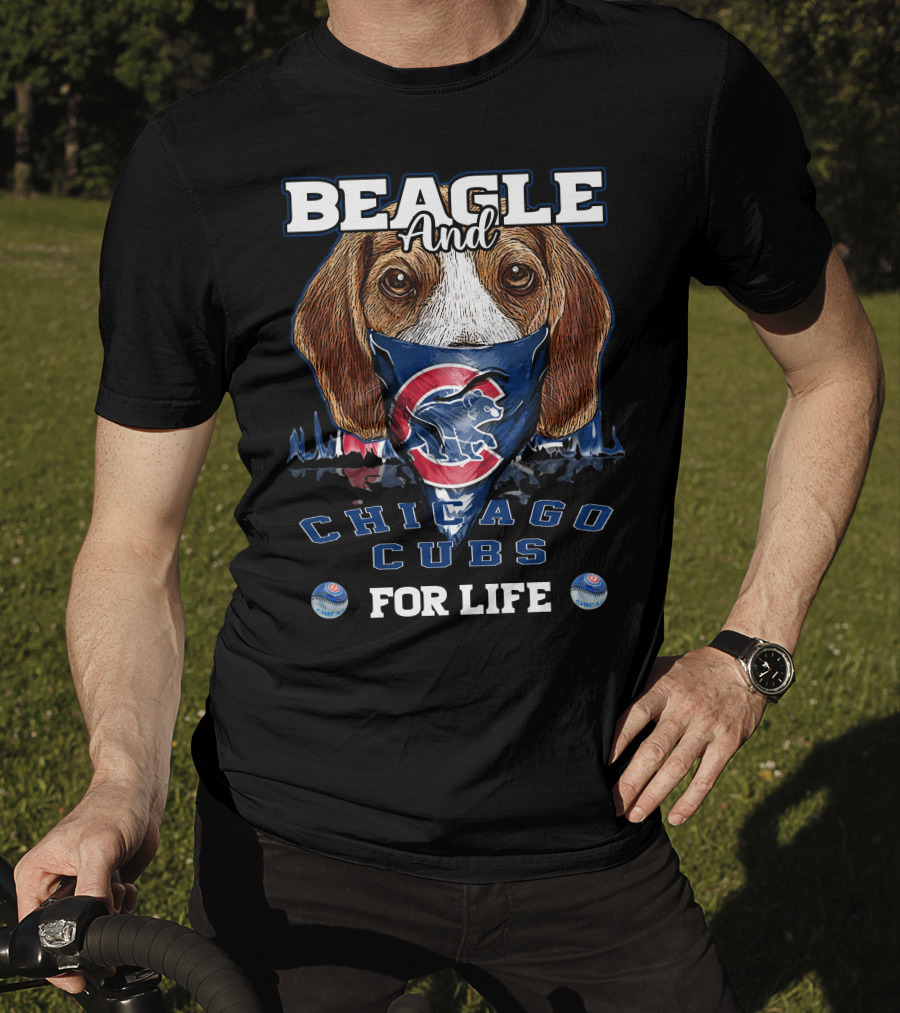 Beagle And Chicago Cubs For Life T-Shirt