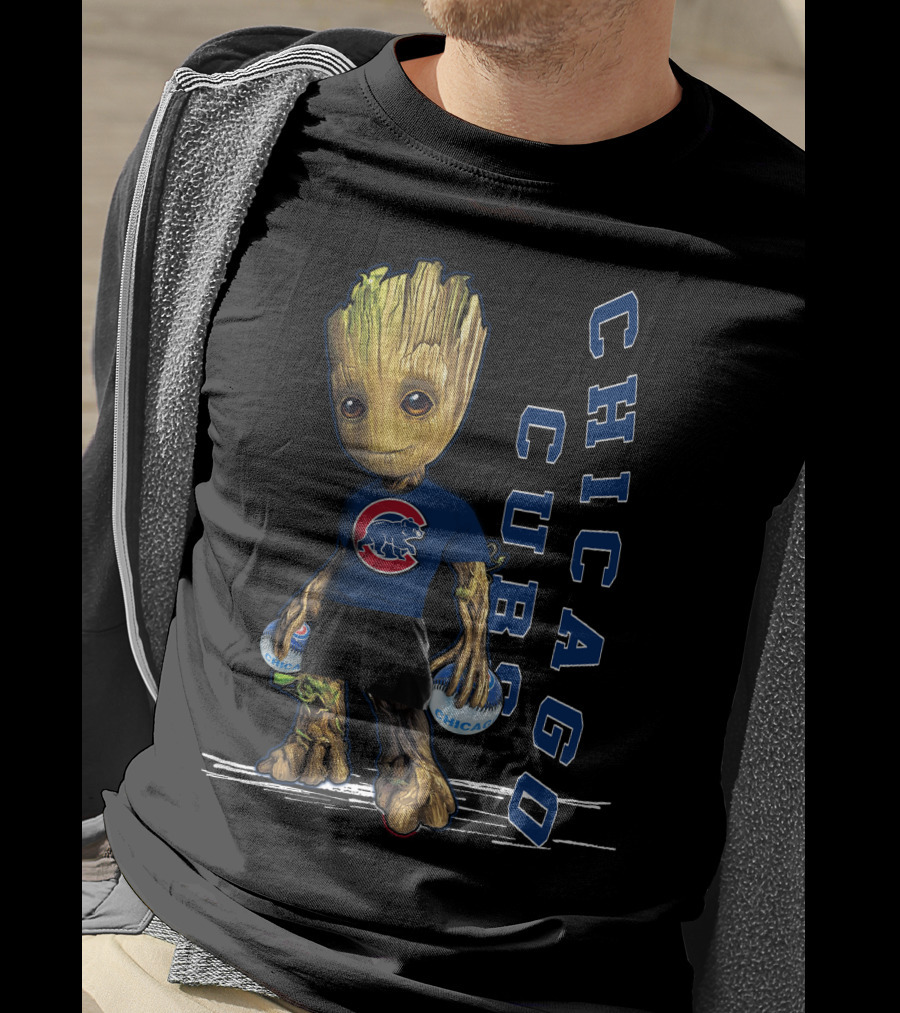Groot Chicago Cubs Baseball Team Fan T-Shirt