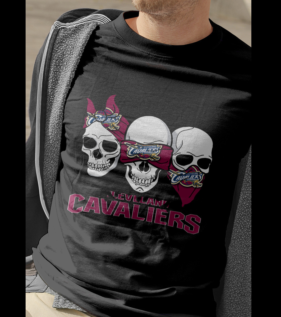 Cleveland Cavaliers Skull Trio T-Shirt