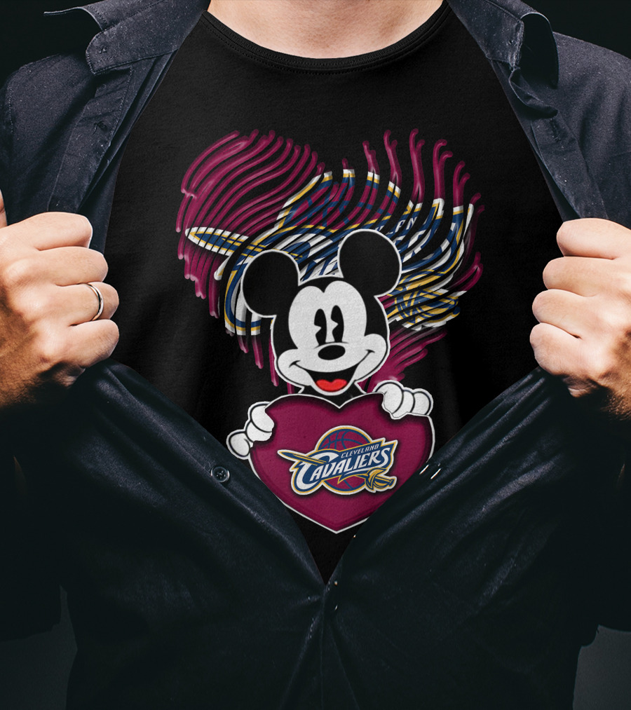 Mickey Mouse Cleveland Cavaliers Mashup T-Shirt