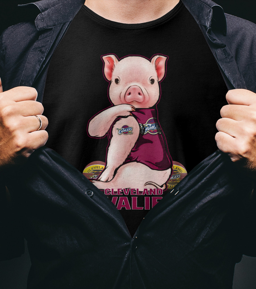 Cleveland Cavaliers Pig Mascot T-Shirt