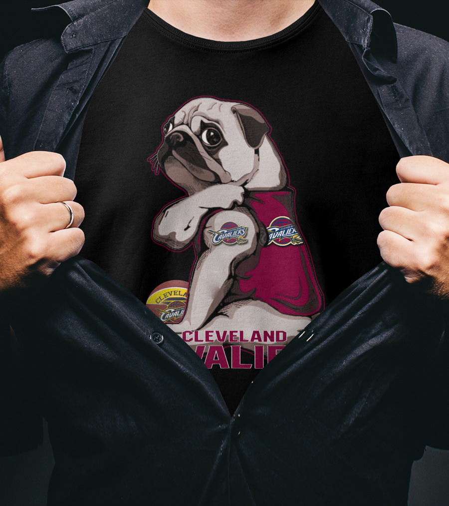 Cleveland Cavaliers Pug Basketball Team T-Shirt