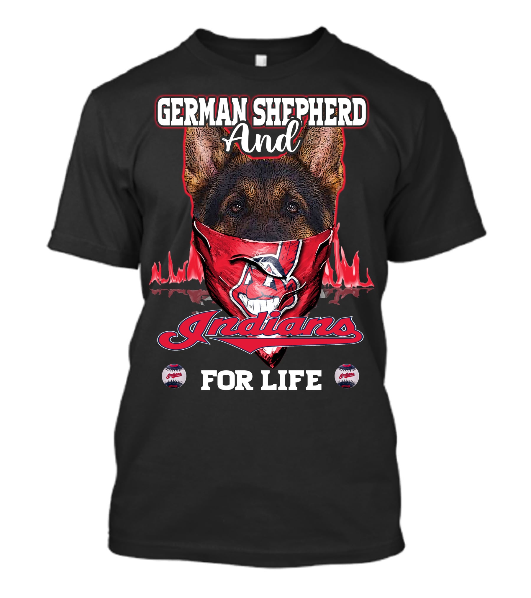 German Shepherd And Indians For Life T-Shirt