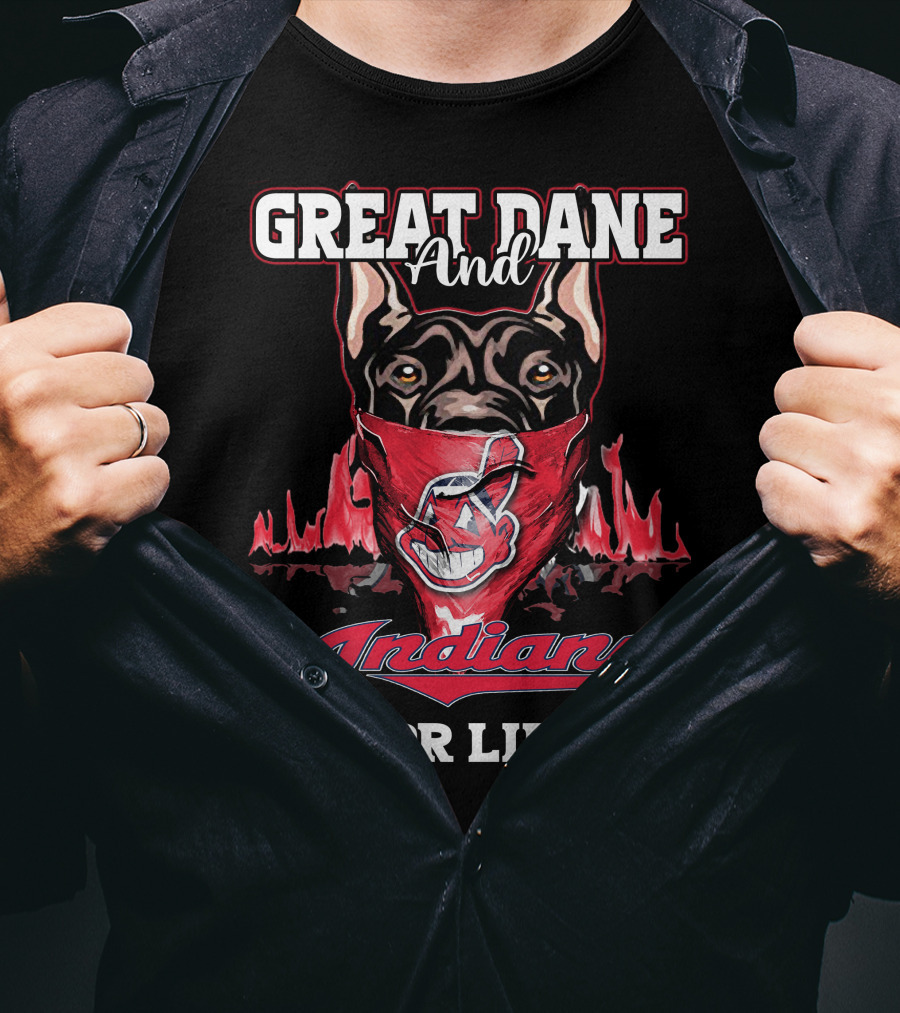 Great Dane And Indians For Life T-Shirt
