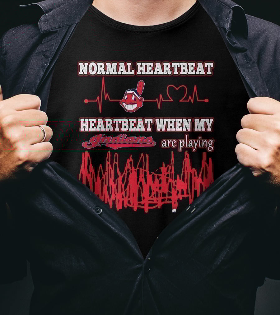 Normal Heartbeat Heartbeat When My Indians Are Playing T-Shirt