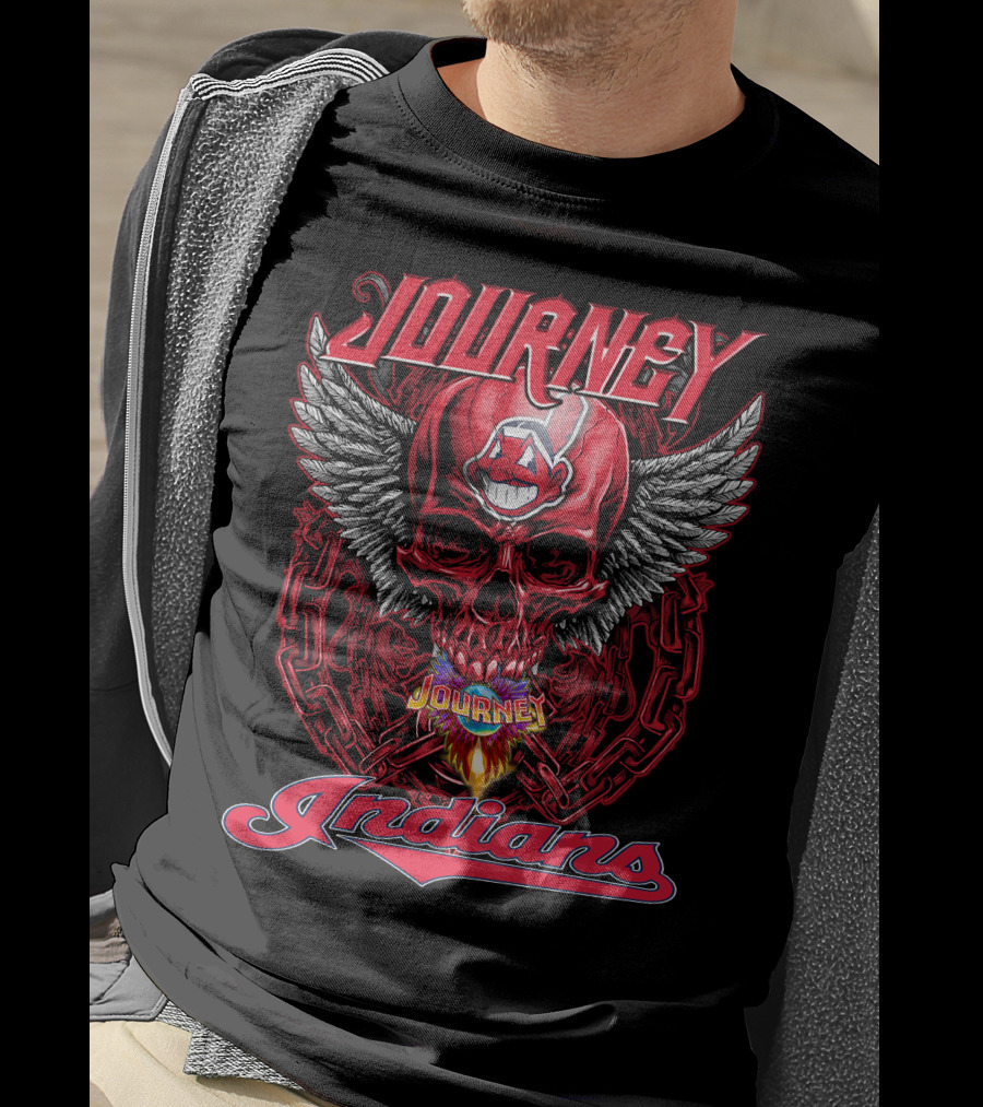 Journey Indians Skull Winged T-Shirt