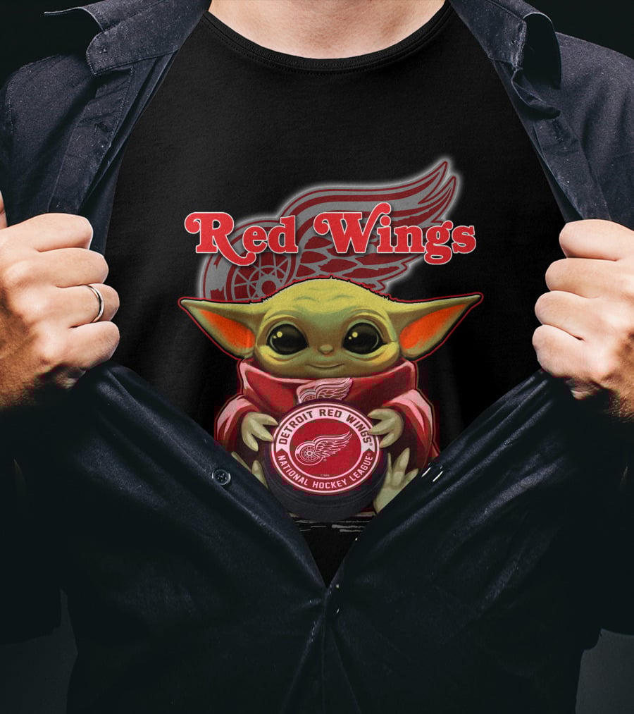 Yoda Detroit Red Wings NHL National Hockey League T-Shirt