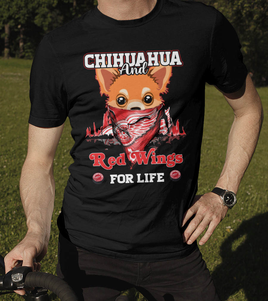 Chihuahua And Red Wings For Life T-Shirt