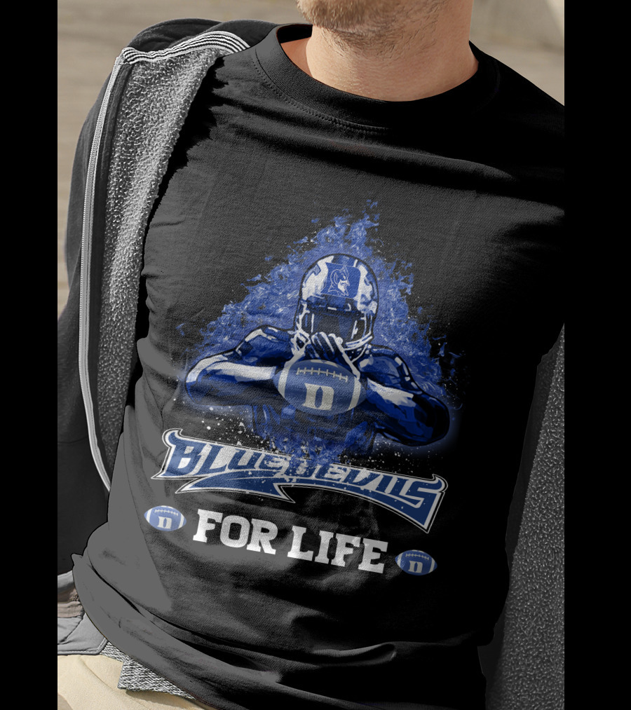Blue Devils Football Duke For Life T-Shirt