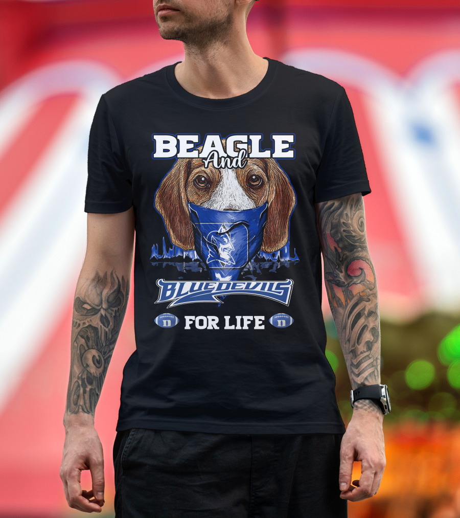 Beagle and Blue Devils for Life T-Shirt