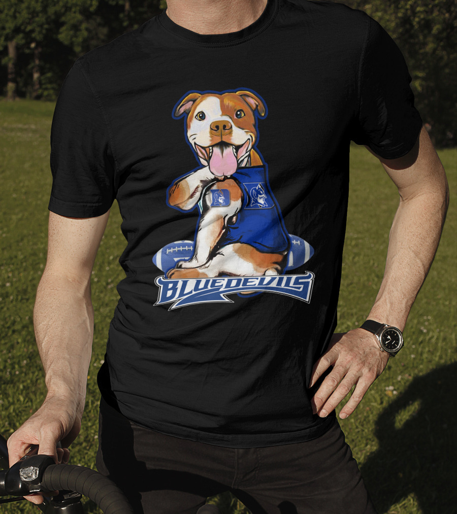Pittbull Blue Devils Football Mascot T-Shirt
