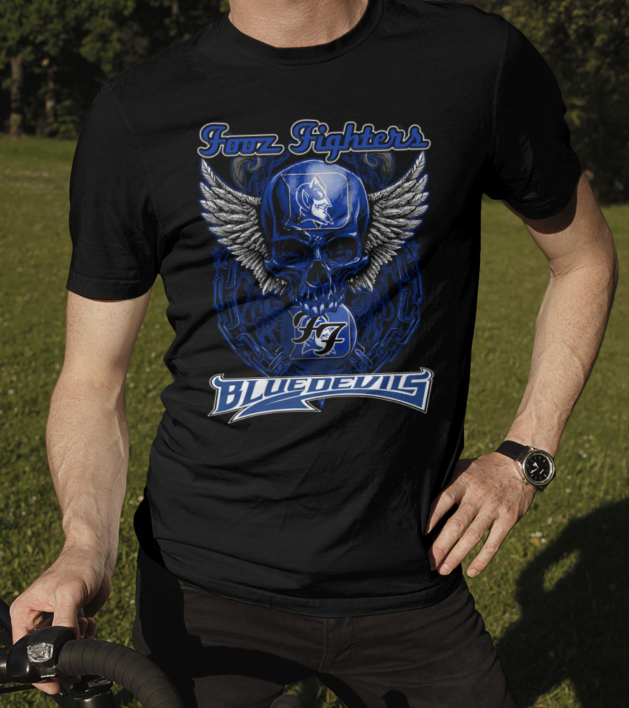 Fonz Fighters Skull Wings FF Duke Blue Devils T-Shirt