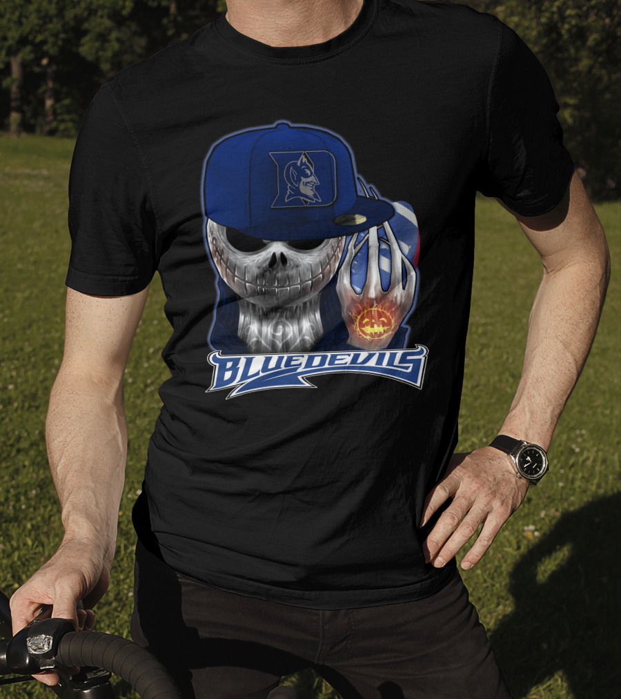 Blue Devils Jackskull Basketball Icon With Duke T-Shirt