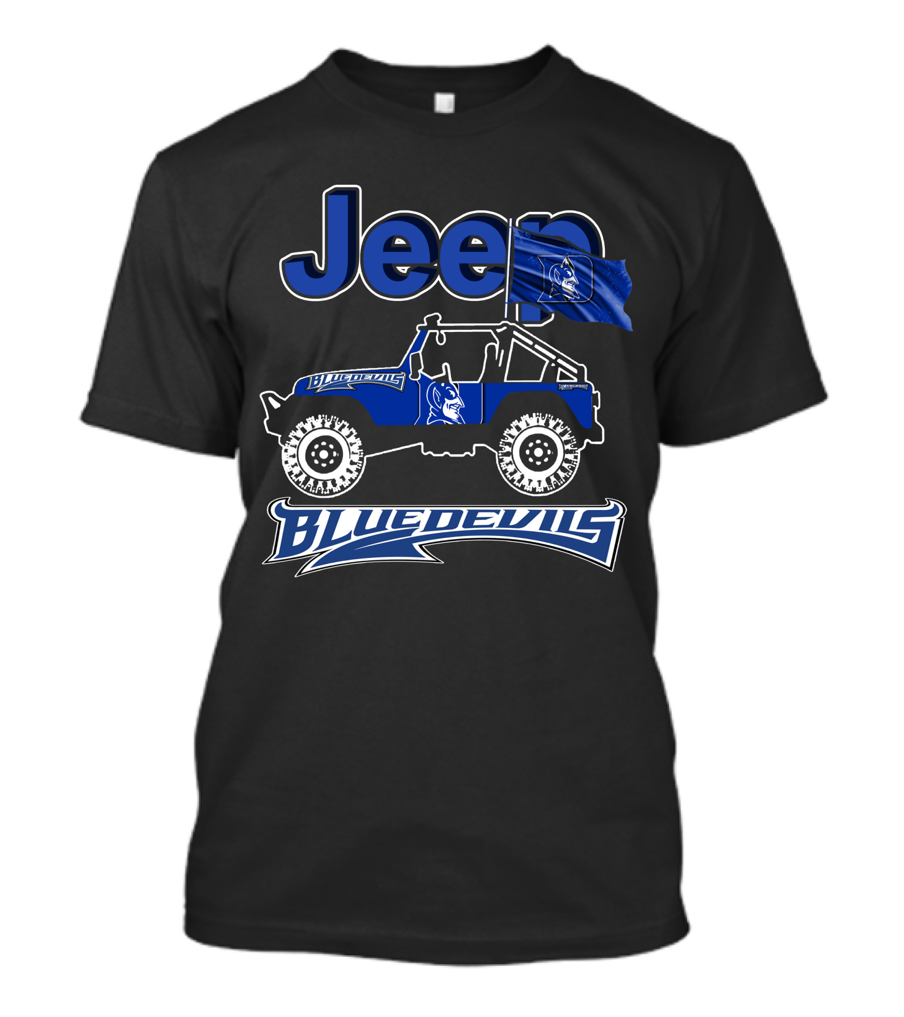 Jeep Blue Devils Off-Road Adventure T-Shirt