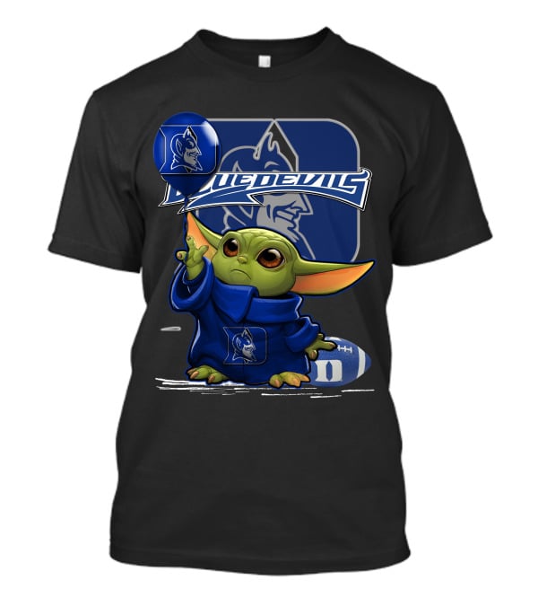 Yoda Blue Devils Football Balloon T-Shirt