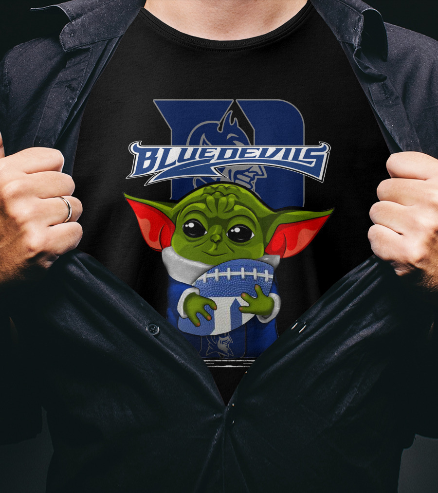 Yoda Blue Devils Duke Football Fan T-Shirt