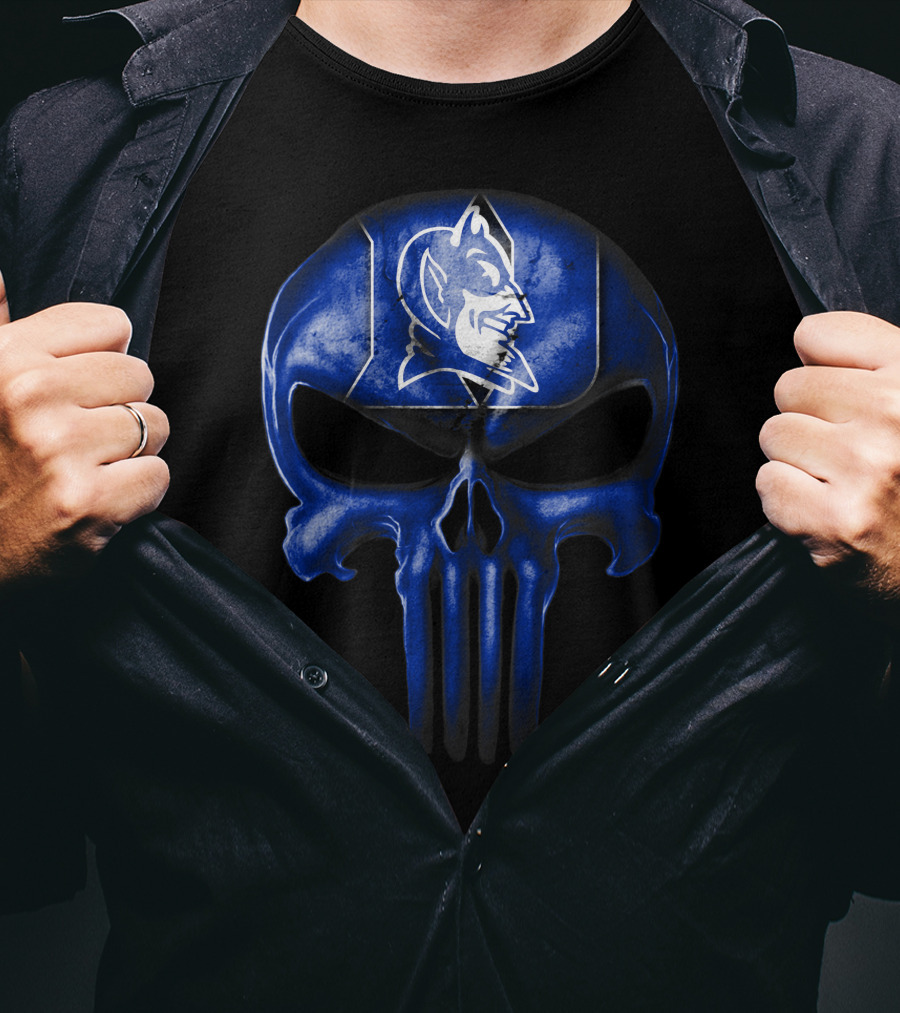 Skull Punisher Duke Blue Devils T-Shirt