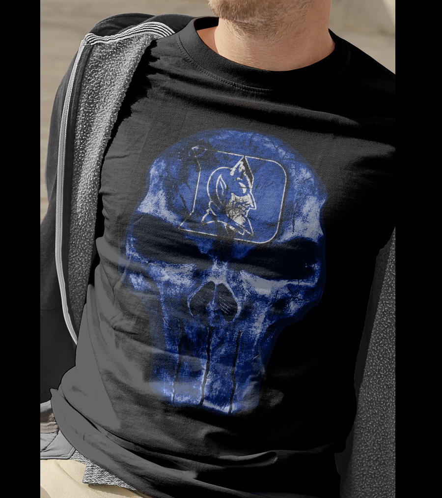 Duke Blue Devils Skull T-Shirt
