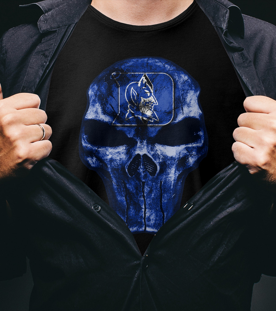 Duke Blue Devils Skull T-Shirt