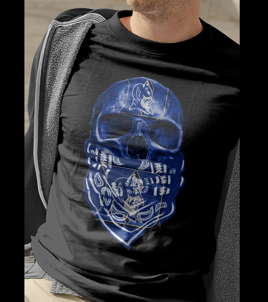 Skull Bandana Duke Blue Devils T-Shirt