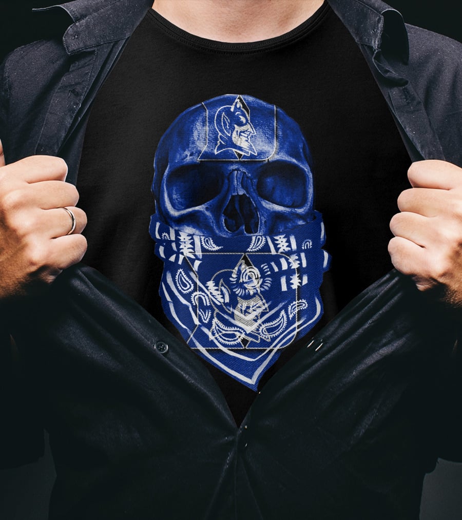 Skull Bandana Duke Blue Devils T-Shirt