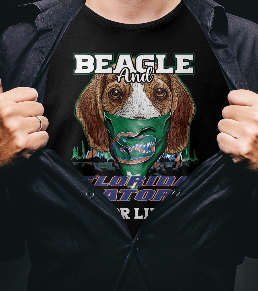 Beagle And Florida Gators For Life T-Shirt