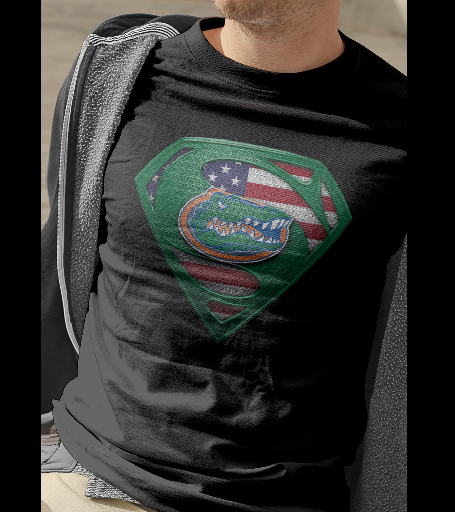 Florida Gators Super Logo American Flag T-Shirt