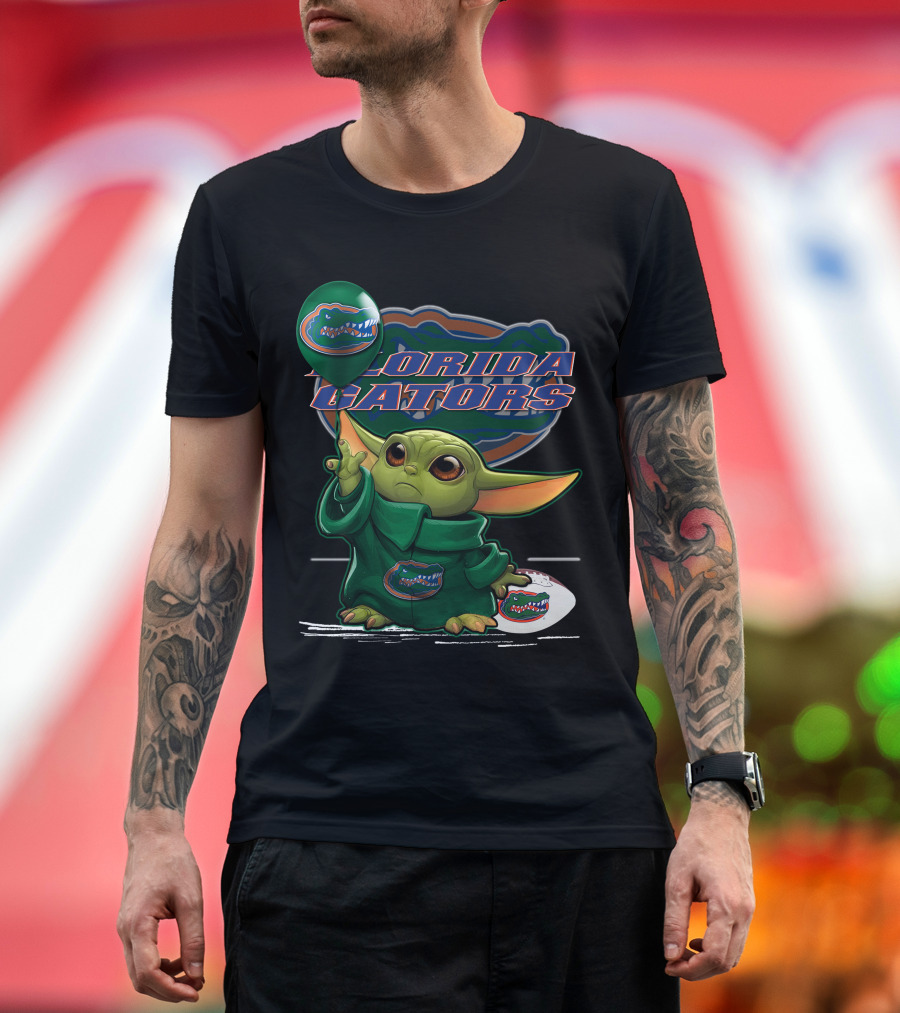 Yoda Florida Gators Balloon and Helmet T-Shirt