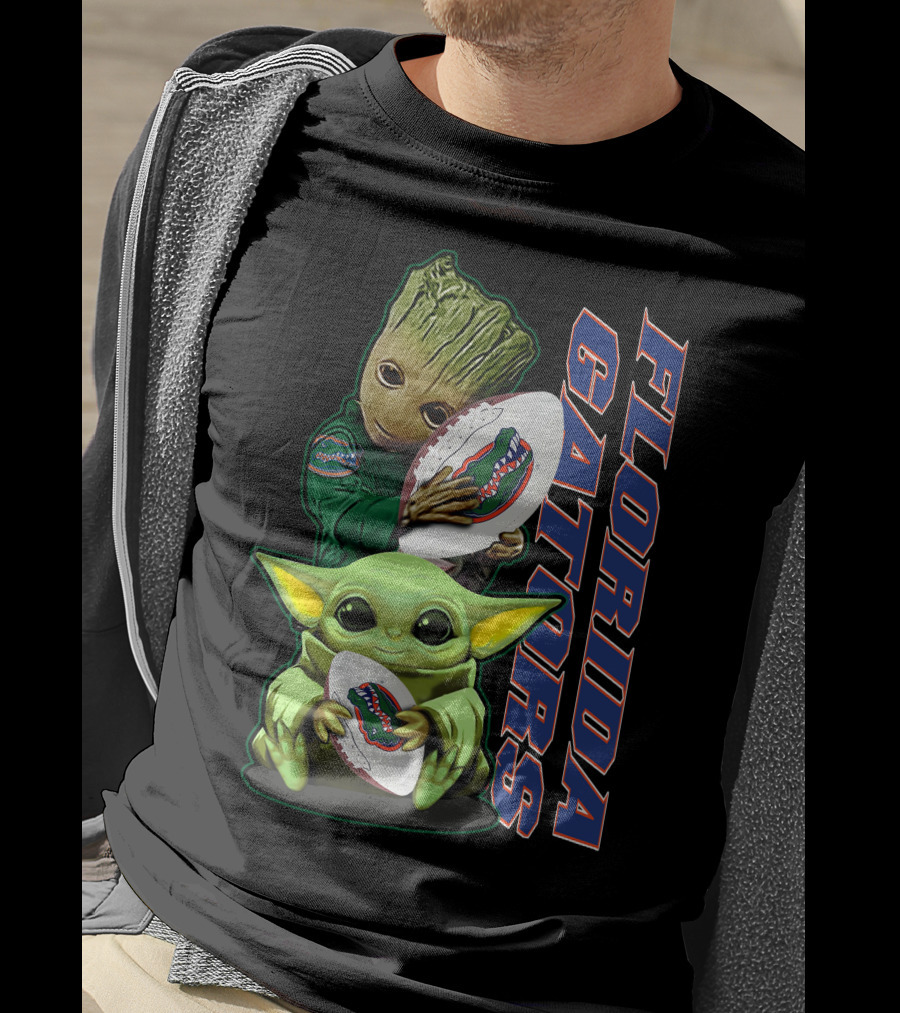 Florida Gators Grzd Yoda Groot Football T-Shirt