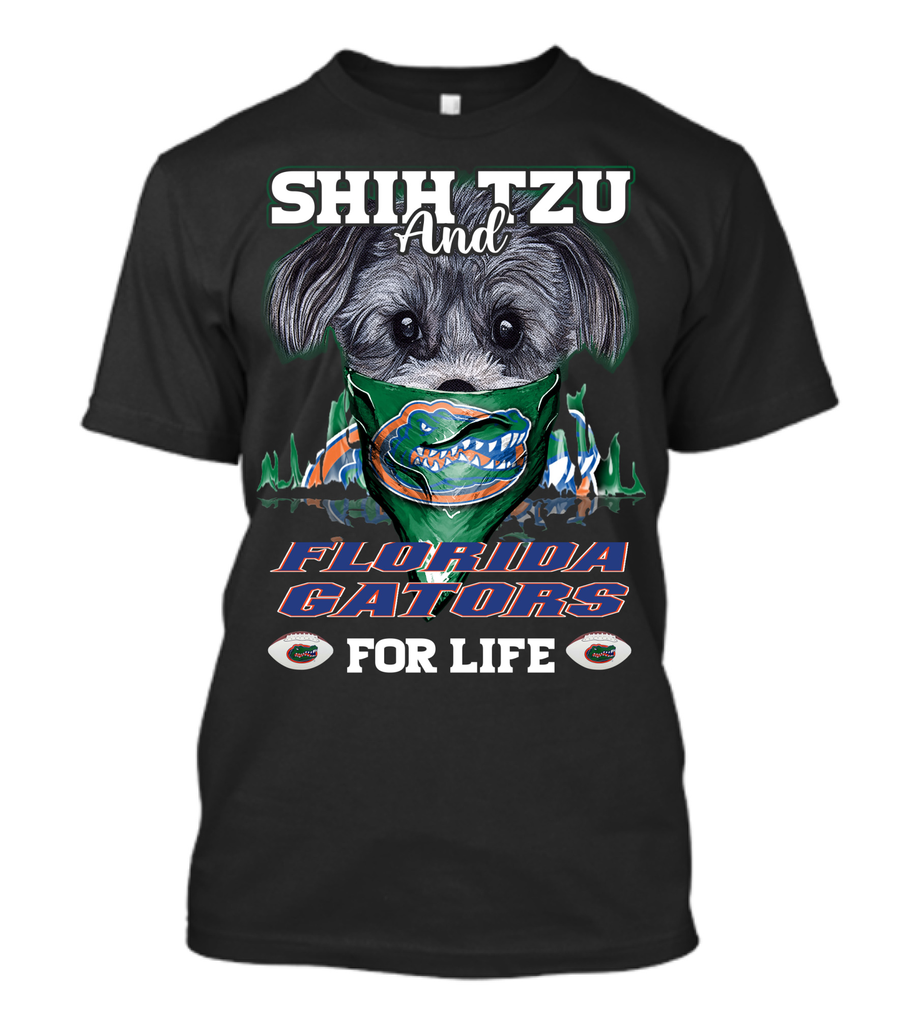 Shih Tzu And Florida Gators For Life T-Shirt