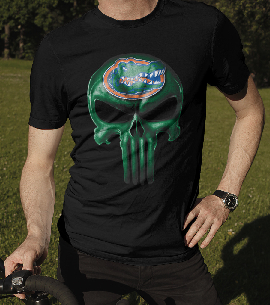 Florida Gators Skull Logo Hybrid T-Shirt