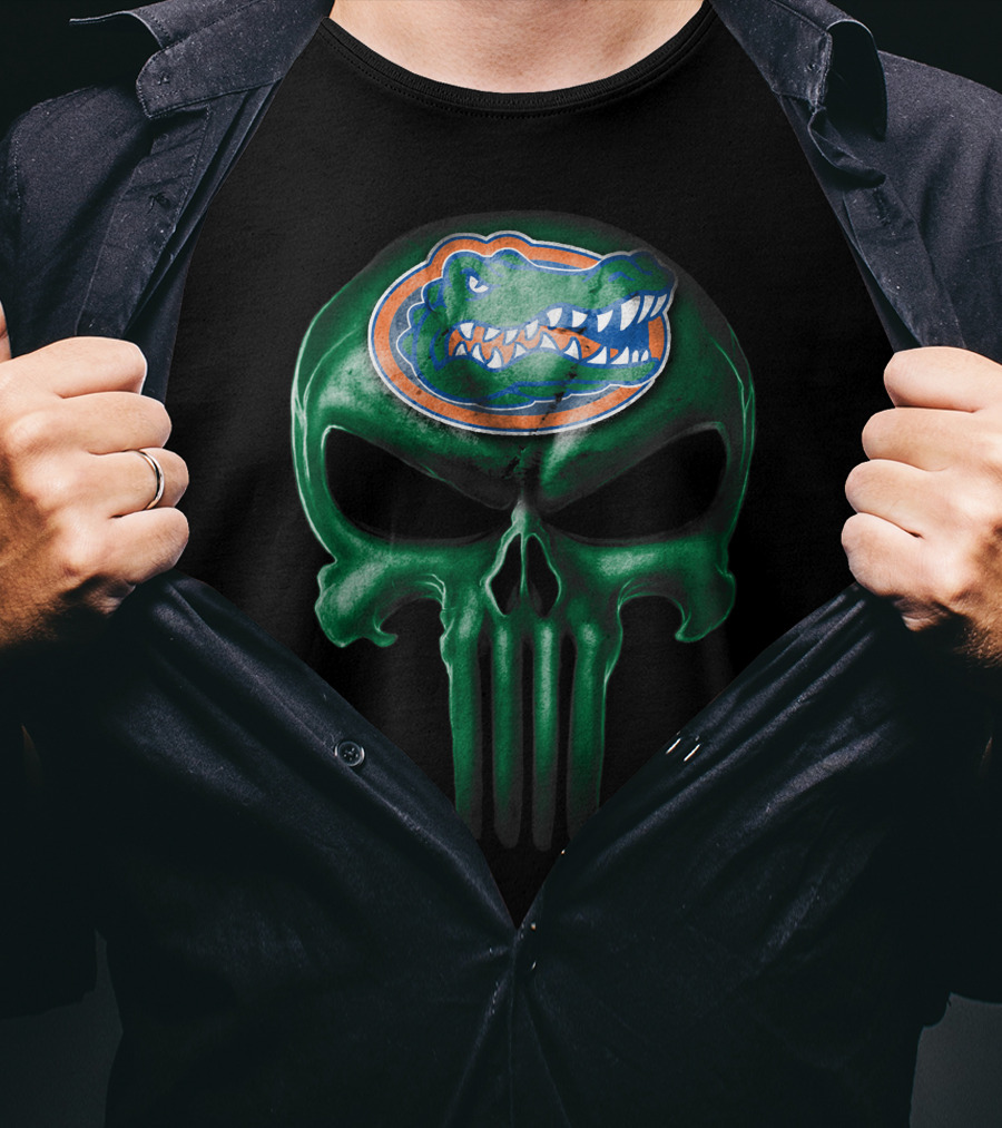 Florida Gators Skull Logo Hybrid T-Shirt