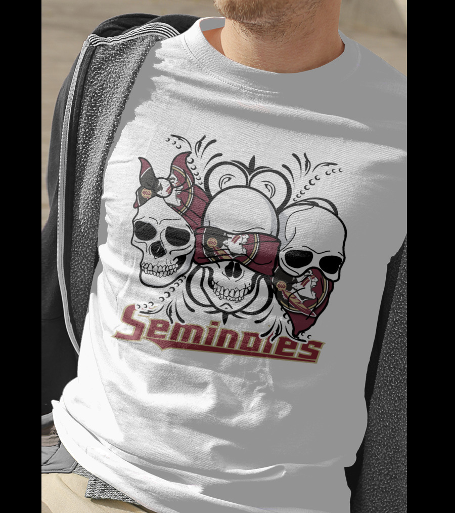 Seminoles 3 Skull Florida State T-Shirt