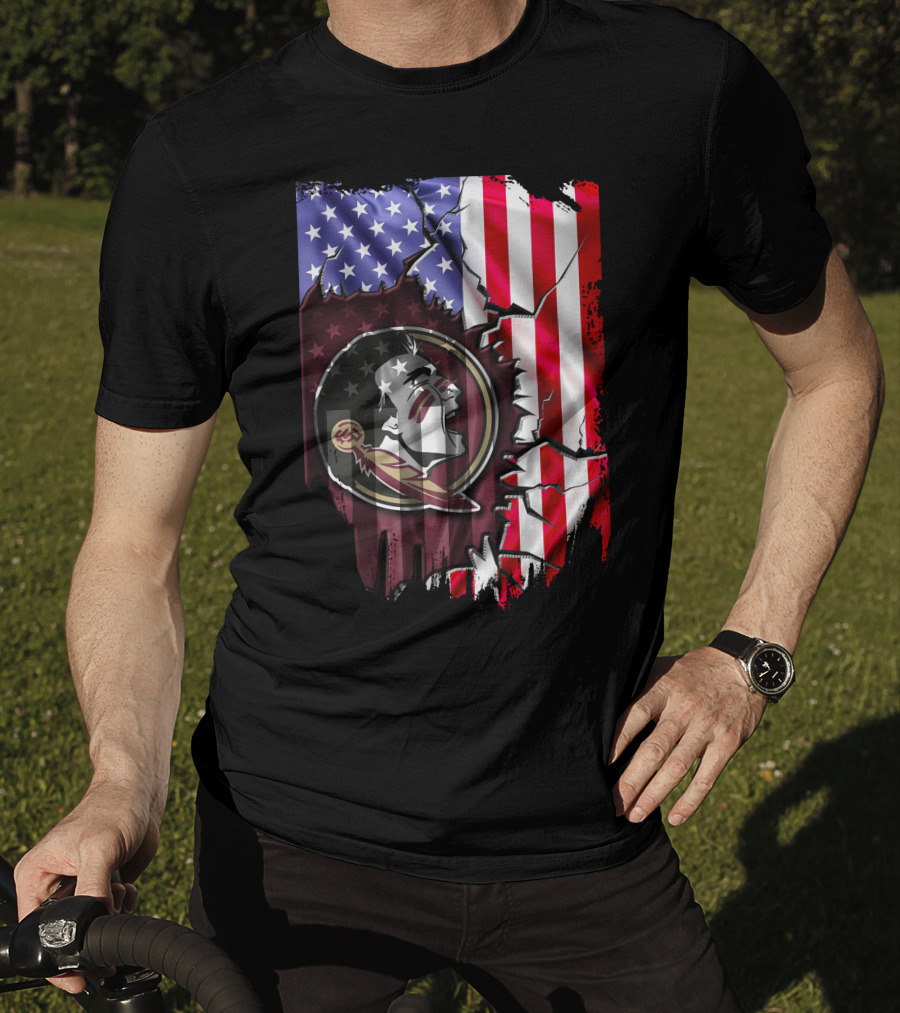 Florida State Seminoles American Flag Elements T-Shirt