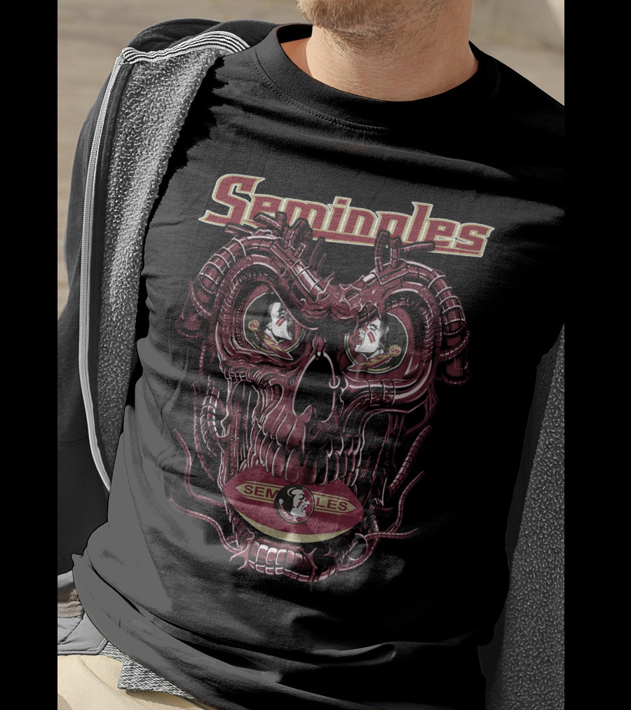 Seminoles Dragonskull Florida State Seminoles Football T-Shirt