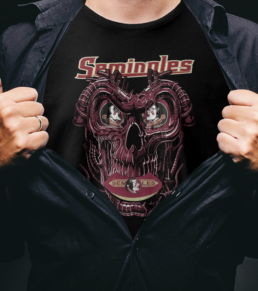 Seminoles Dragonskull Florida State Seminoles Football T-Shirt