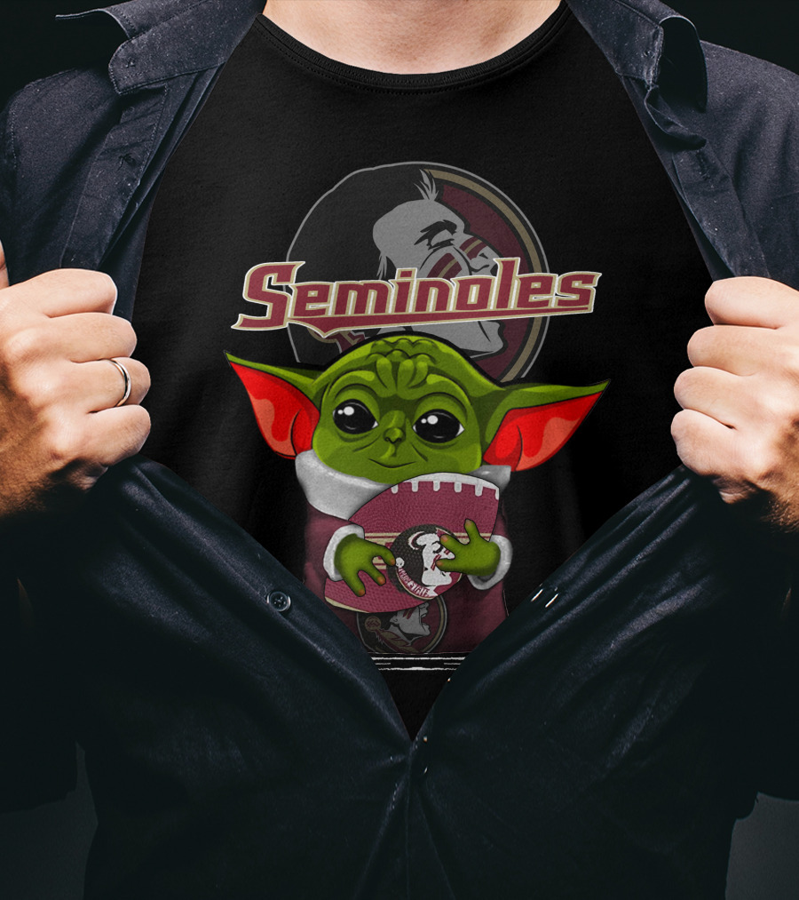 Seminoles Yoda Holding Florida State Football T-Shirt