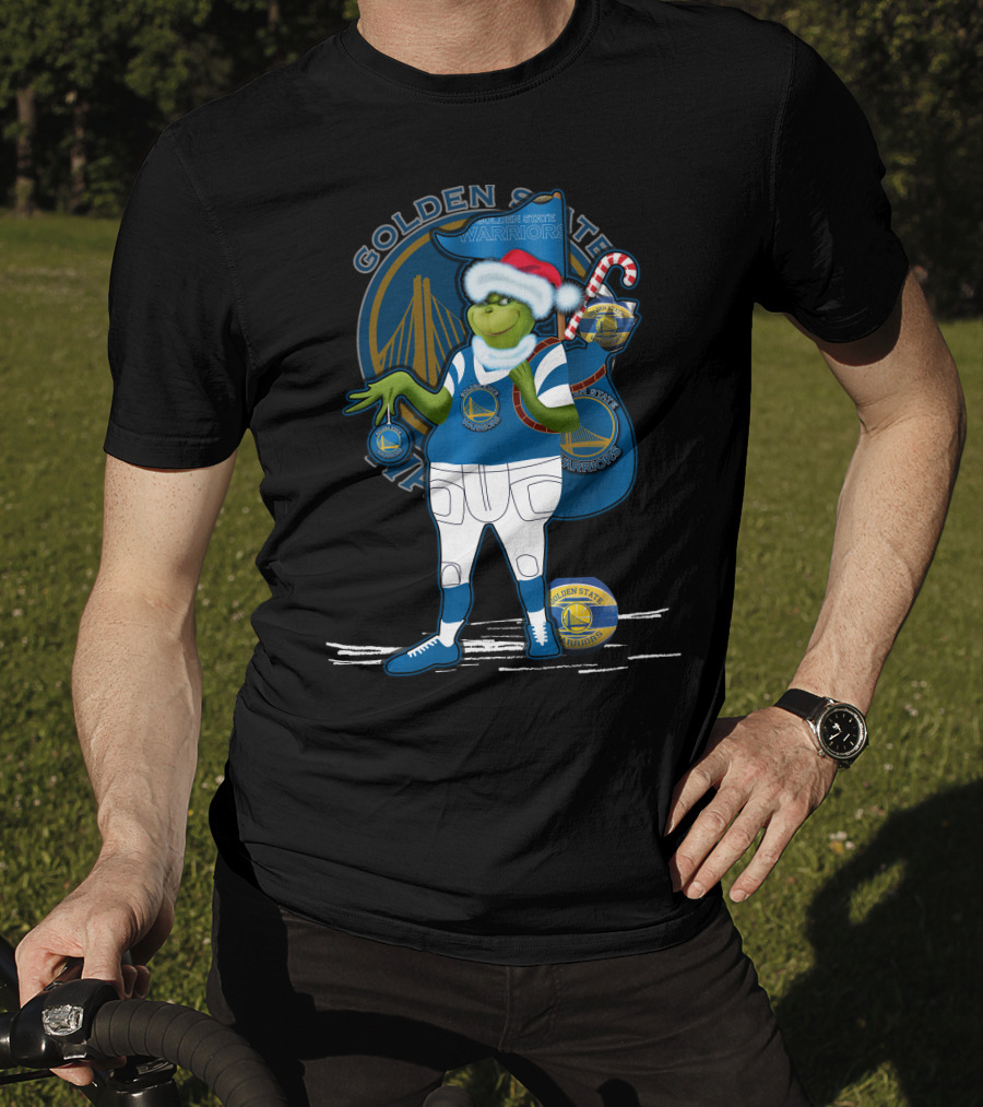 Grinchxmas Golden State Warriors Holiday Character Collaboration T-Shirt