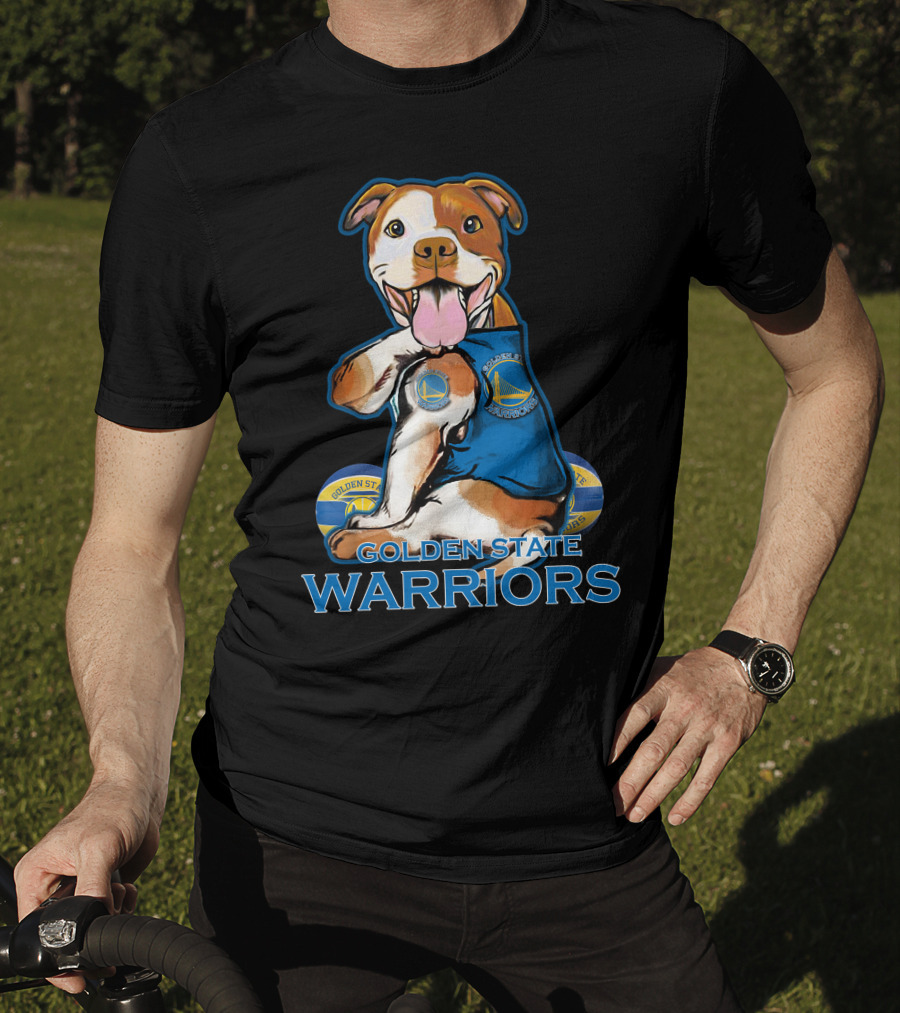 Golden State Warriors Pitbull Basketball Fan T-Shirt