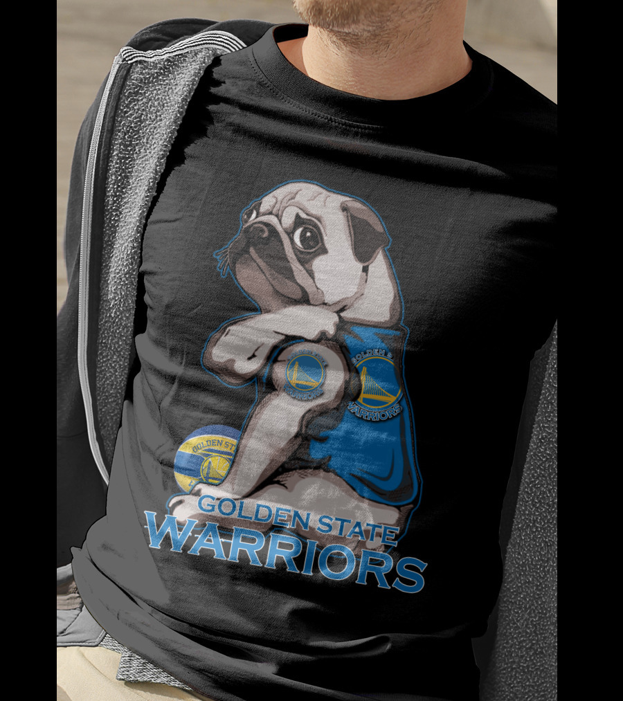 Pug Golden State Warriors Basketball Team Fan T-Shirt