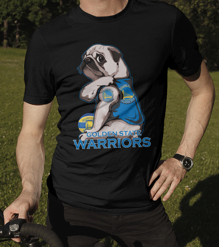 Pug Golden State Warriors Basketball Team Fan T-Shirt